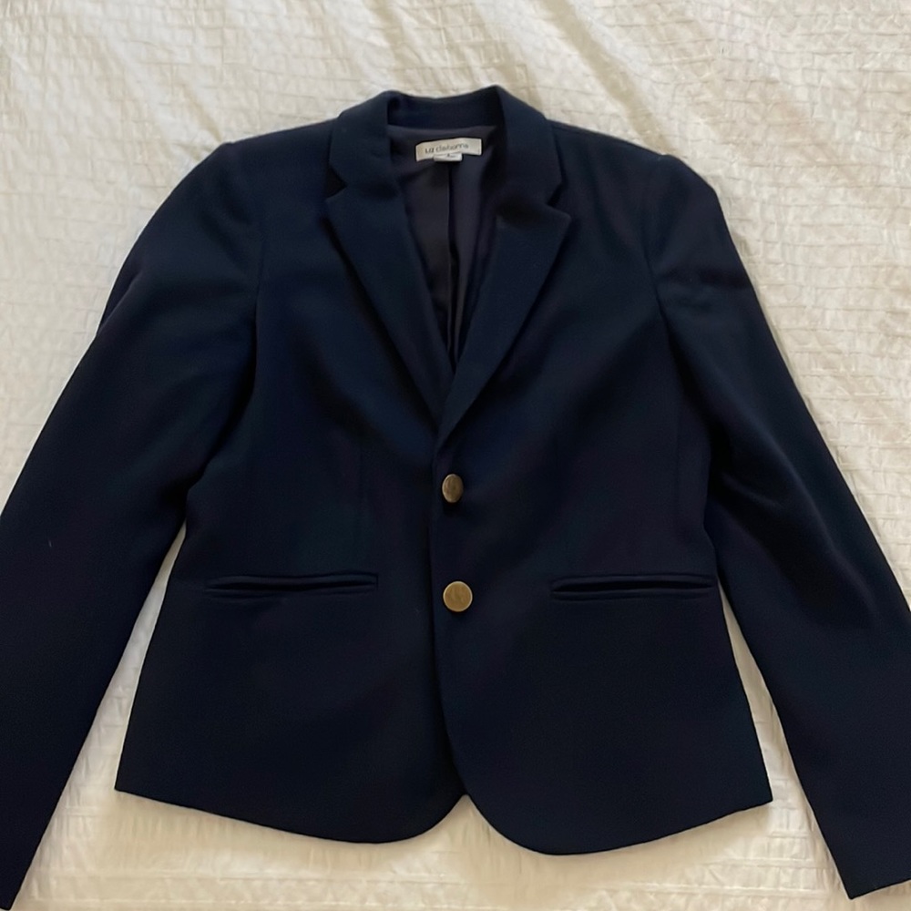 Liz Claiborne Navy Wool Blazer
